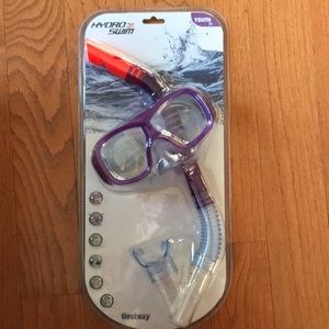 Hydro swim snorkel and goggles set, youth 7+